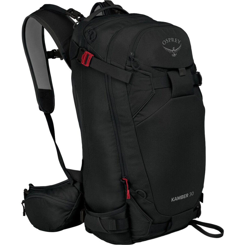 Osprey Men's Kamber 30 Ski and Snowboard Backpack, Black, 30L US