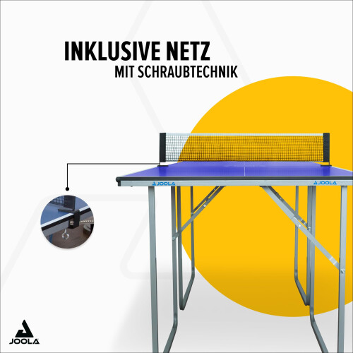 HUNTER Joola Midsize Table Tennis Table - Blue 2