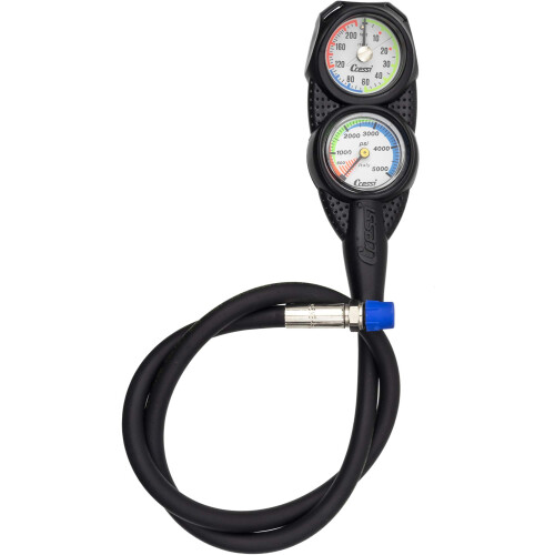 Cressi Cressi Diving Console 2 - Depth + Pressure Gauge, Black