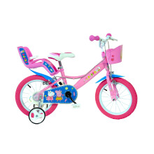 Dino Bikes 144R-PIG Peppa Pig Finding Dory Bicycle, Kids Bike, Pink