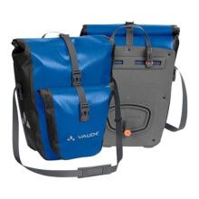VAUDE Aqua Back Plus bike pannier bag, 2 x rear bike rack bag waterproof, 51 liters total volume, cycling bag rear, easy mounting - Made in Germany