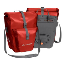 VAUDE Aqua Back Plus bike pannier bag, 2 x rear bike rack bag waterproof, 51 liters total volume, cycling bag rear, easy mounting - Made in Germany