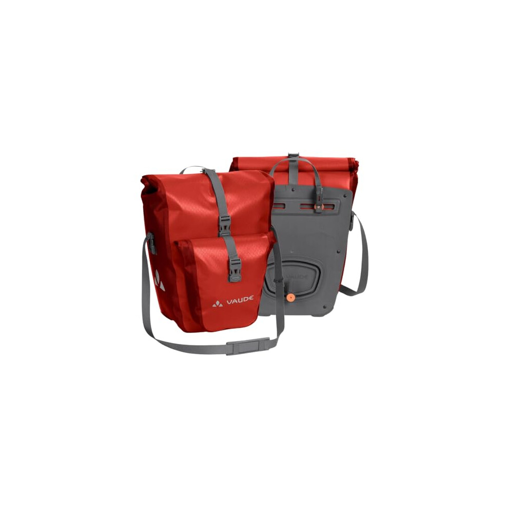 VAUDE Aqua Back Plus bike pannier bag, 2 x rear bike rack bag waterproof, 51 liters total volume, cycling bag rear, easy mounting - Made in Germany