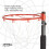 NET1 Black Pole Pad Netball System, Red 3