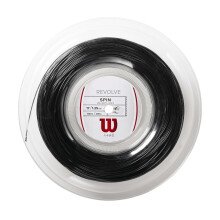 Wilson Tennis Racket String, Revolve, 200 m Roll, Black, 1.25 mm, Unisex, WRZ906900