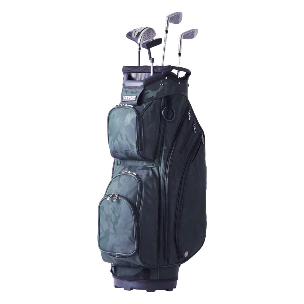 VEVOR Golf Cart Bag with 14 Way Organizer Divider Top, 36? 11 Pockets Premium Nylon Cart Bag, Durable Golf Bags with Handles & Dust Cover & Detachable