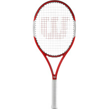 Wilson Six.One Lite 102 Performance Racket - Red/Grey, Size 1