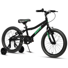 AVASTA 18 inch Kids Bike for 5 6 7 8 Years Old Little Kids Boys Girls with Dual Handbrakes & Kickstand and Adjustable Seat,Black