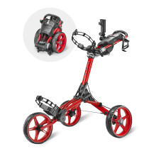 Caddytek Unisex Caddylite Compact, Red Golf Push Pull Cart Trolley, Red, One Size UK