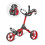 Caddytek Unisex Caddylite Compact, Red Golf Push Pull Cart Trolley, Red, One Size UK 1