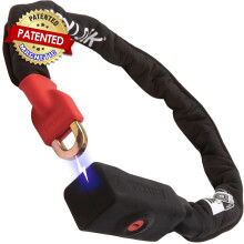 Seatylock Viking Bike Chain Lock with Key - Magnetic Patented Sold Secure Gold Rated - Heavy Duty Anti Theft - Smart Ultra Security Bicycle Lock (110