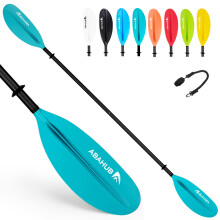 Abahub 1 x Carbon Kayak Paddles, 90.5 Inches Kayaking Oars for Boating, Canoeing with Paddle Leash, Carbon Fiber Shaft