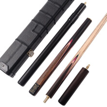 CUESOUL Classic Handmade 57 Rosewood 3/4 Piece Snooker Cue with Black Cue Case and Aluminum Telescope Extension CSSC012