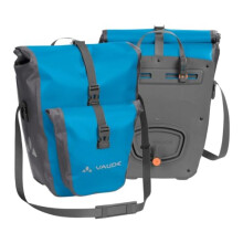 VAUDE Aqua Back Plus Bike Pannier, 2 x Rear Rack Waterproof Bags, 51 Liters Total Volume, Easy Mounting - Made in Germany