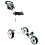 EZE Glide Cruise 3 Wheel Golf Trolley White 1