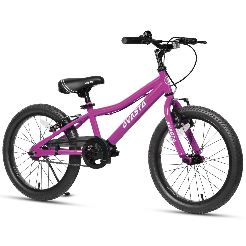 AVASTA 20 inch Kids Bike for 6 7 8 9 10 Years Old Big Kids Boys Girls Teen with Dual Handbrakes & Kickstand and Adjustable Seat,Pink-image-OPC-PH52HDQ-NEW
