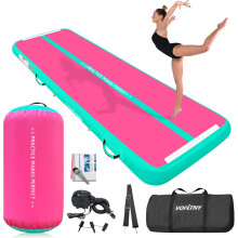 Inflatable Gymnastics Air mat Tumbling Track with Air Barrel Octagon Mat with Pump for Home/Gym