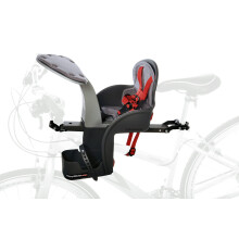 WeeRide Safe Front Child Baby Bike Cycle Seat Carrier Grey, Aged 1-4
