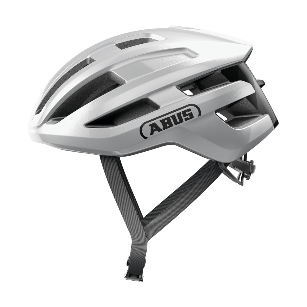 ABUS PowerDome road bike helmet - lightweight bike helmet with clever ventilation system and aerodynamic profile - Made in Italy - for men and women -