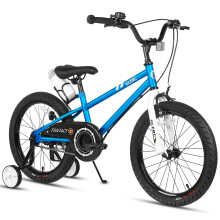 Glerc Fantacy Kids Bike 18 Inch Boys Girls Bicycle for Age 7 8 9 10 Year Old with Stabilisers & Bottle Cage for Birthday Gift? Blue