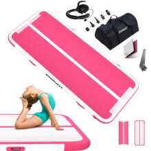 Air Tumbling Track Gymnastics Mat Inflatable, 10ft Gym Tumble Mats 4 Inch Thickness, both sides can be used for Home