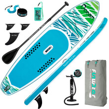 FunWater Inflatable Stand Up Paddle Board Ultra-Light SUP with Accessories Adj Paddle,ISUP Backpack,Pump,Phone Bag,Leash,Non-Slip Deckpad Youth &