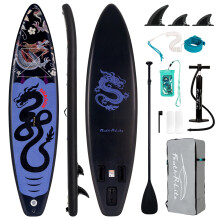 FEATH-R-LITE Stand Up Paddle Boards 11ft Inflatable Paddleboards for Youth&Adults with Accessories Including Adjustable Paddle, Backpack, Pump, Leash,