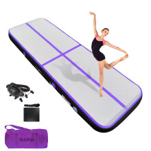 HIJOFUN Air Floor Mat 3M 4M 5M 6M Tumbling Mat Inflatable Gymnastics Mat Thick 10cm/20cm with Pump for Youth/Adults