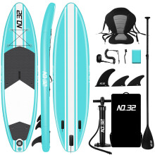 Inflatable Stand Up Paddle Board 300x76x15cm | Ultra-Light Inflatable Board | SUP Paddleboard Set Included SUP Board/Adj Paddle/Kayak