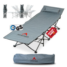 Atacama Folding Camp Bed, Ultralight Camping Bed, Ideal for Outdoor Adventures and Carp Lounger, Comfortable, Portable Camp Bed, XXL Camping Bed,