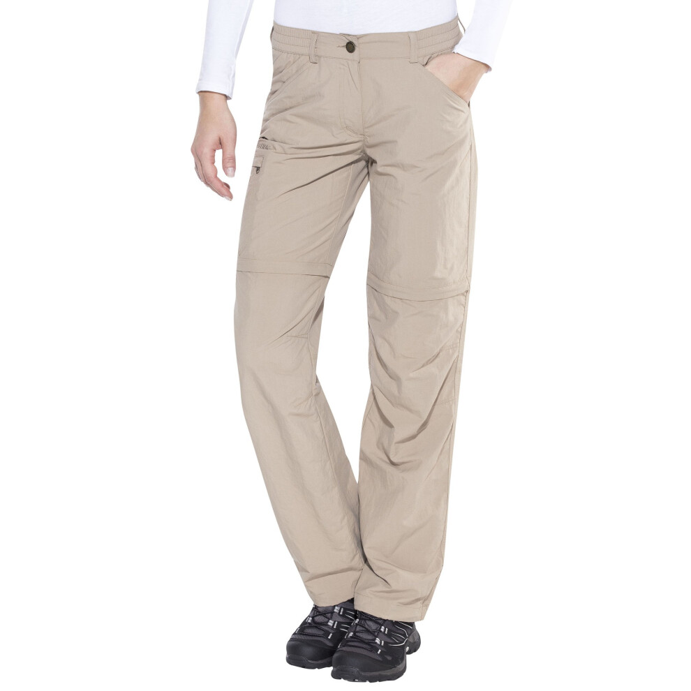 Vaude Women Wo Farley ZO IV Long Zip-Off Pants for Hiking - Brown/Muddy, 34