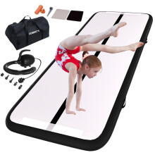 Inflatable Gymnastics Mat Tumbling Mat 13 ft 6.6 ft 10ft 16ft 20ft 4inch Thick Tumble Track Air Gymnastic Training Equipment for Kids Tumble Gym