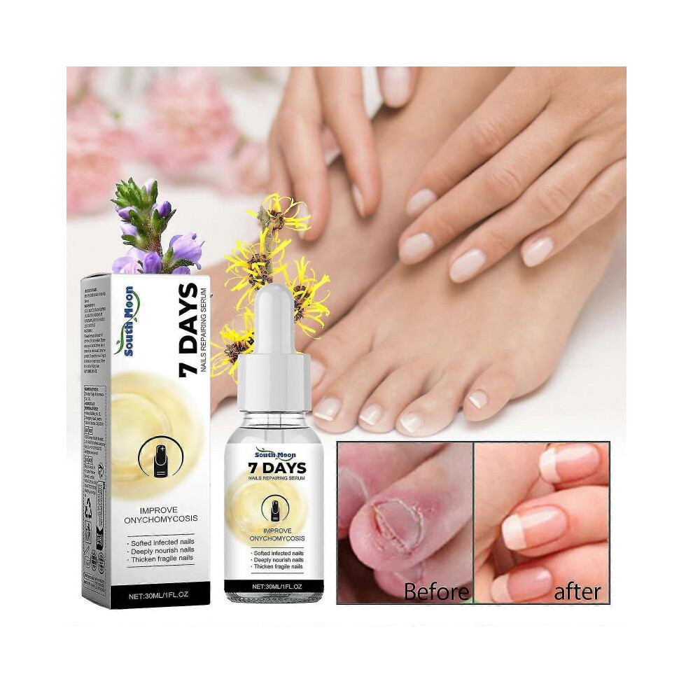 7 Day Nail Growth and Strengthening Serum, Nail Growth Treatment, Nail Cuticle Oil Strengthener, Nail Growth Serum for Damaged Nails