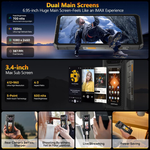 Ulefone Ulefone Armor 30 Pro 5G Dual Screen Rugged Phone, 32GB 512GB 1