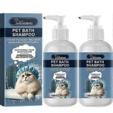 2pcs Pet shampoo, itchy skin relief, pet hair care shampoo, smoothing and non-knotting shampoo