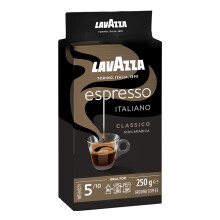 Lavazza, Espresso Italiano Classico, Ground Coffee, 10 Packs of 250g, Ideal for Moka Pot or Filtered Coffee, Sweet & Aromatic Taste, Intensity 5/10,