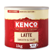 Kenco Latte Instant Coffee Tin 1 kg, 6 x 1 kg