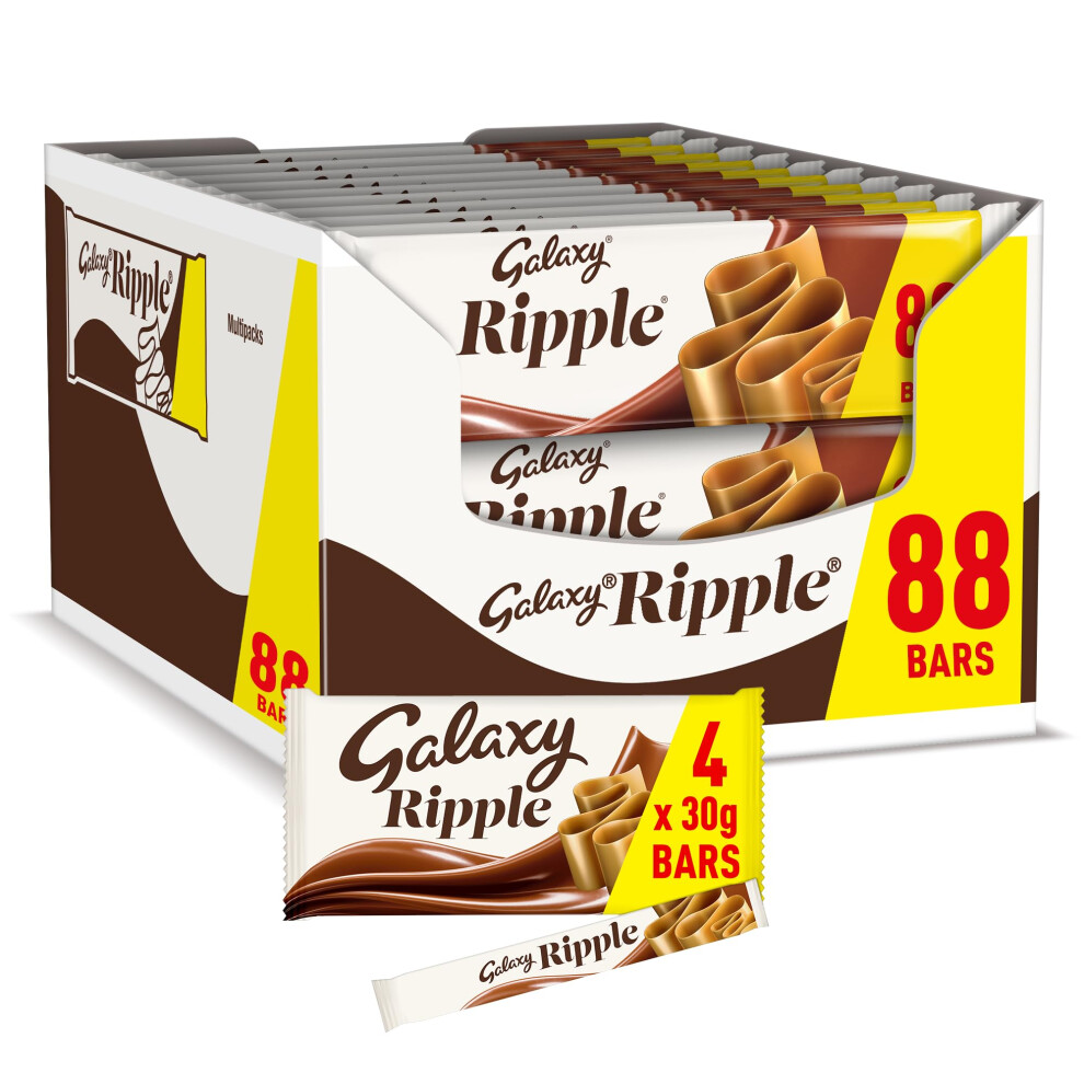 Galaxy Ripple Milk Chocolate 30G Multipack Of 4 (22 X 4 Multipacks)