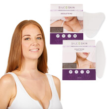 Silc Skin Complete Chest & Neck Care hjælper med rynker fra sol aldring sovende genanvendelige overnatningspuder 1-decolette 1-collette pad-30 da