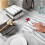 KitchenAid Kitchenaid Albany Dishcloth 8 Pack Set Charcoal Grey/White 12 """" X12 """" 2