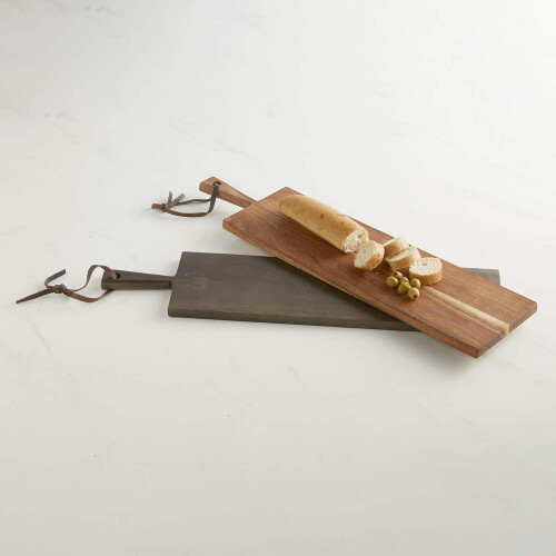 47th & Main Mango Wood Cutting/Serving Board Medium Dark Finish 1