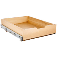 Knape & Vogt RS-WMUB-17-WD 5 in. H x 18 in. W x 22 in. D Soft-Close Wood Drawer Box Pull-Out Cabinet Organizer