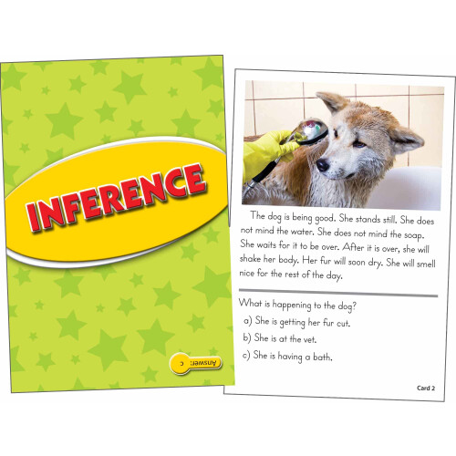 EduPress Reading Comprehension Practice Cards Inference Yellow Level (EP62990) Medium 1