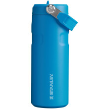 Stanley IceFlow Flip Straw 2.0 Wasserflasche 16 OZ | Integrierter Strohhalm mit grerer ffnung | Leicht und auslaufsicher | Isolierter Edelstahl |