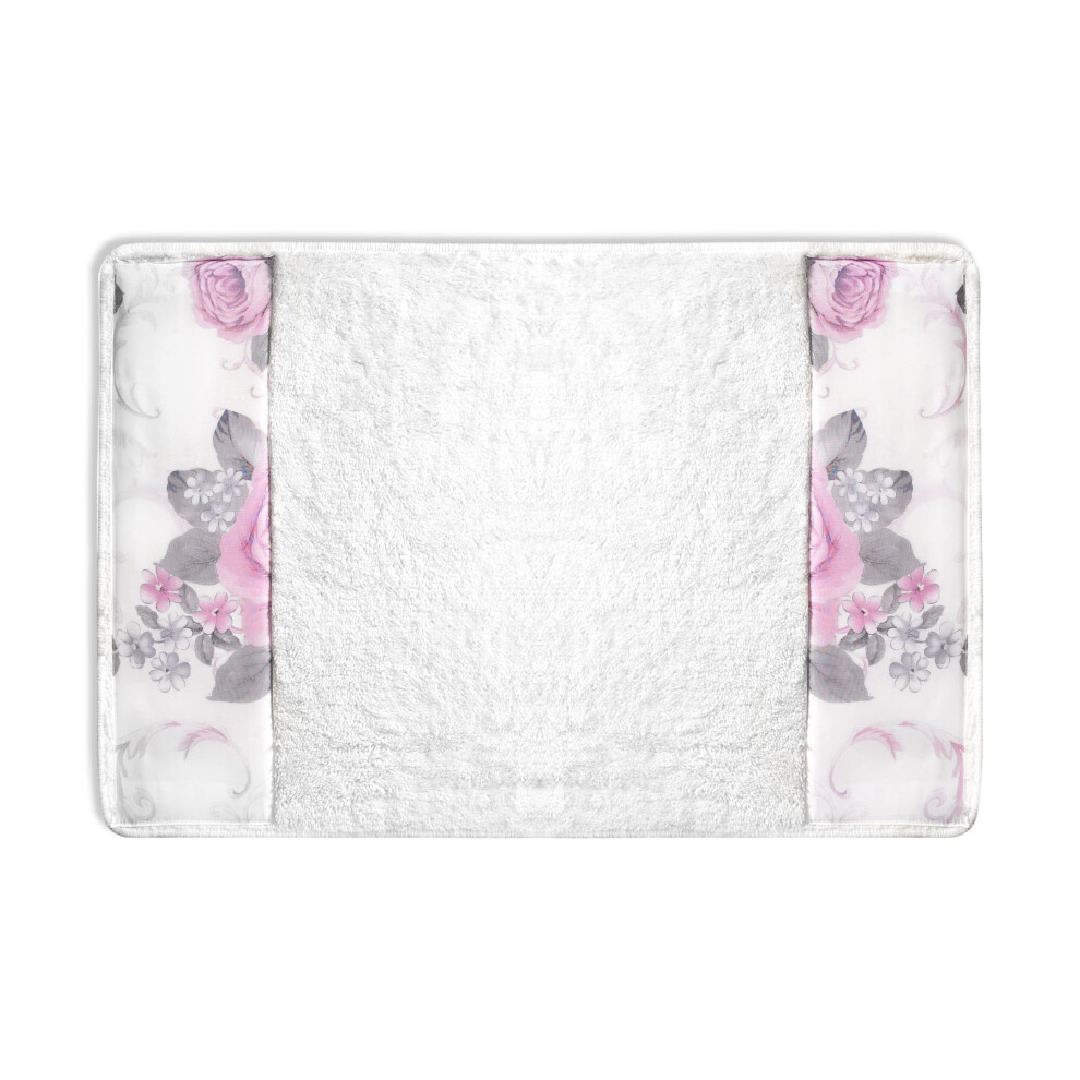 Zahari Home Michelle Badezimmerteppich, Luxuri Ser Badteppich, Waschbar, Sch Ne Duschmatte, Einzigartiges Design, Stilvolle Rutschfeste Duschmatt-image