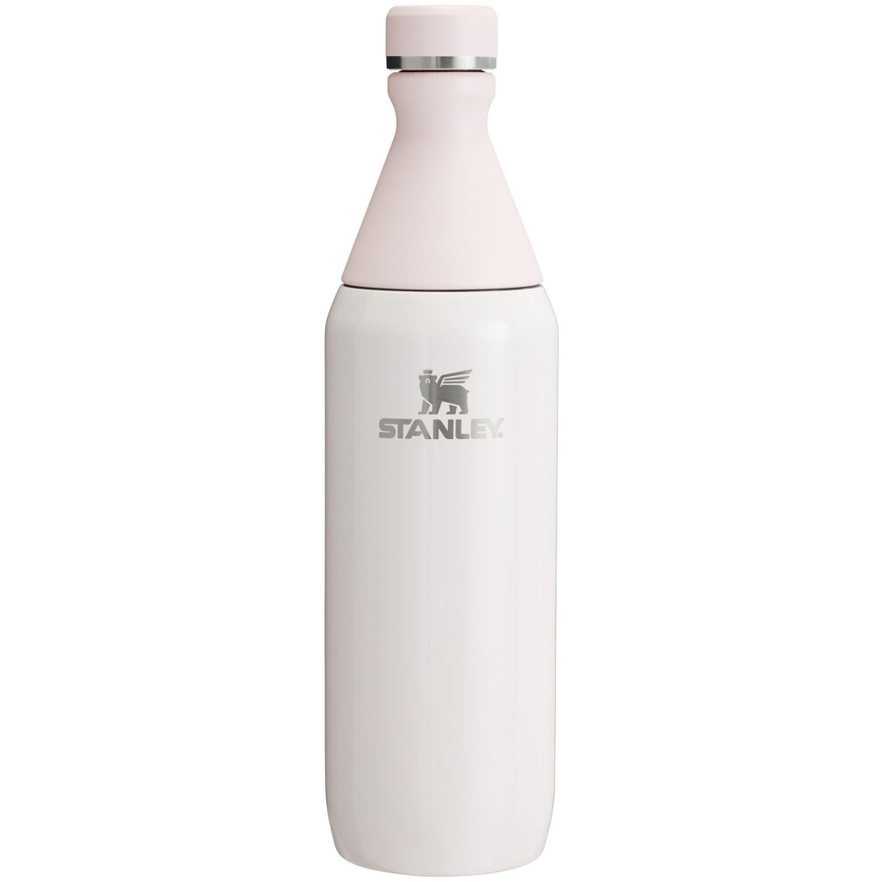 Stanley All Day Slim Bottle 20 OZ | Twist off Lid with Leakproof Seal | Slim Design for Travel & Gym | Insulated Stainless Steel | BPA-Free | Rose Qua