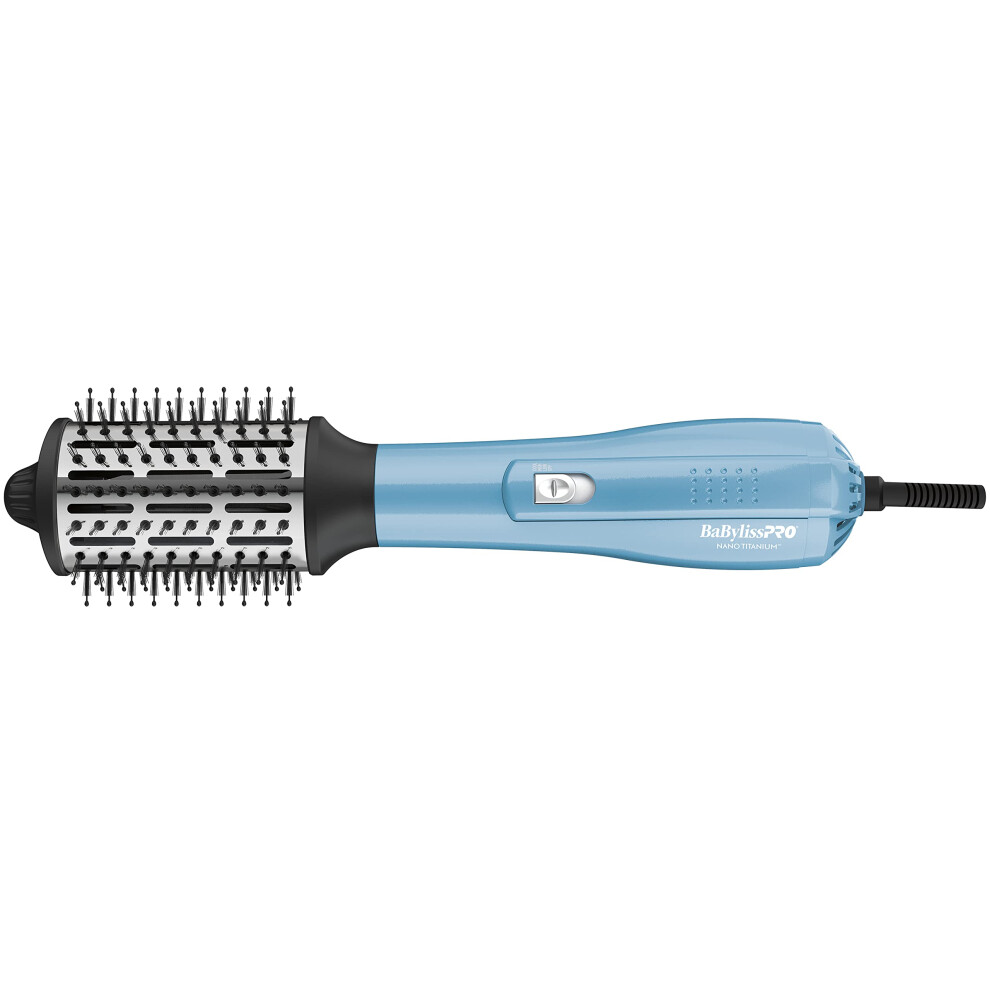 BabylissPRO Nano Titanium Professional 2.5"""" Hot Air Dryer Brush For Styling And Drying