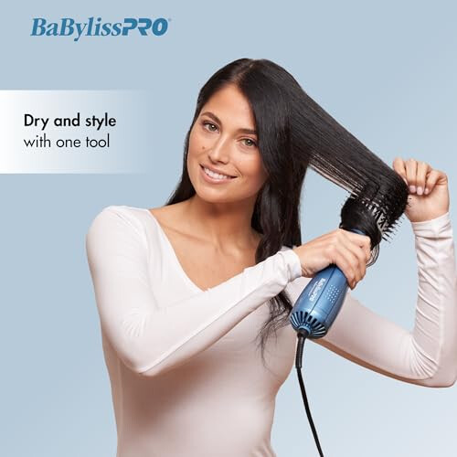 BaByliss BabylissPRO Nano Titanium Επαγγελματική Βούρτσα Ξηρού Αέρα 2.5" Για Στυλ & Στέγνωμα 2