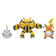 Pokemon Battle Figure 3 Pack - Bevat 2-inch Togedemaru en Raichu en 3-inch Electivire Battle-figuren