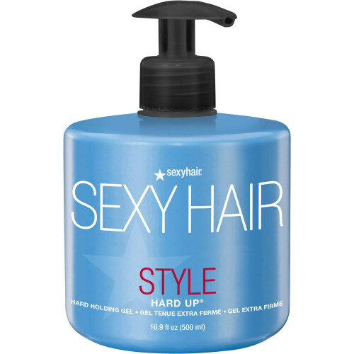 SexyHair Style Hard Up Hard-Holding Gel 16.9 oz | Extreme Hold, Non-Flaking Formula, All Hair Types | S1067